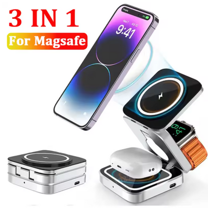 30W 3 in 1 Magnetic Wireless Charger for iPhone