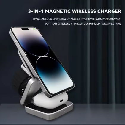 30W 3 in 1 Magnetic Wireless Charger for iPhone