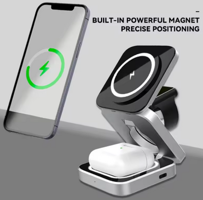 30W 3 in 1 Magnetic Wireless Charger for iPhone